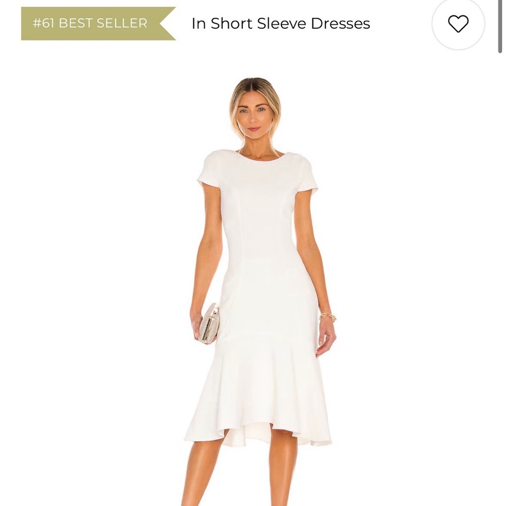 NWT Amanda Uprichard Evalina Midi Dress in Ivory ❤️